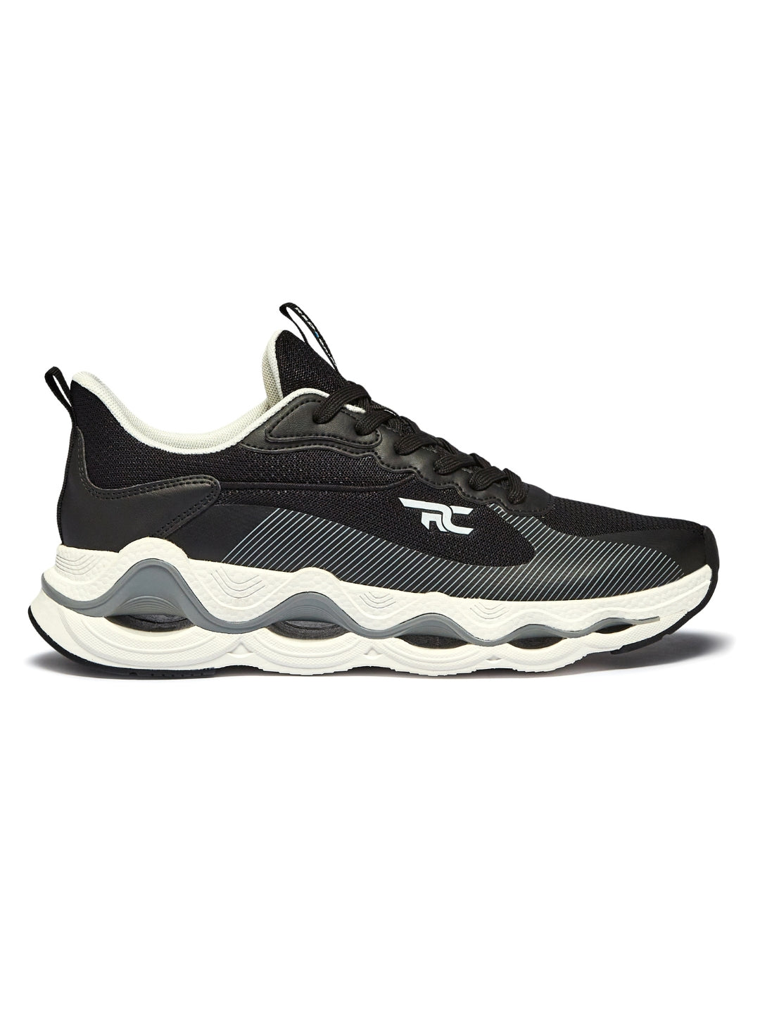 Red Chief Sports Black-D.Grey Running Shoes For Men R1711 F019