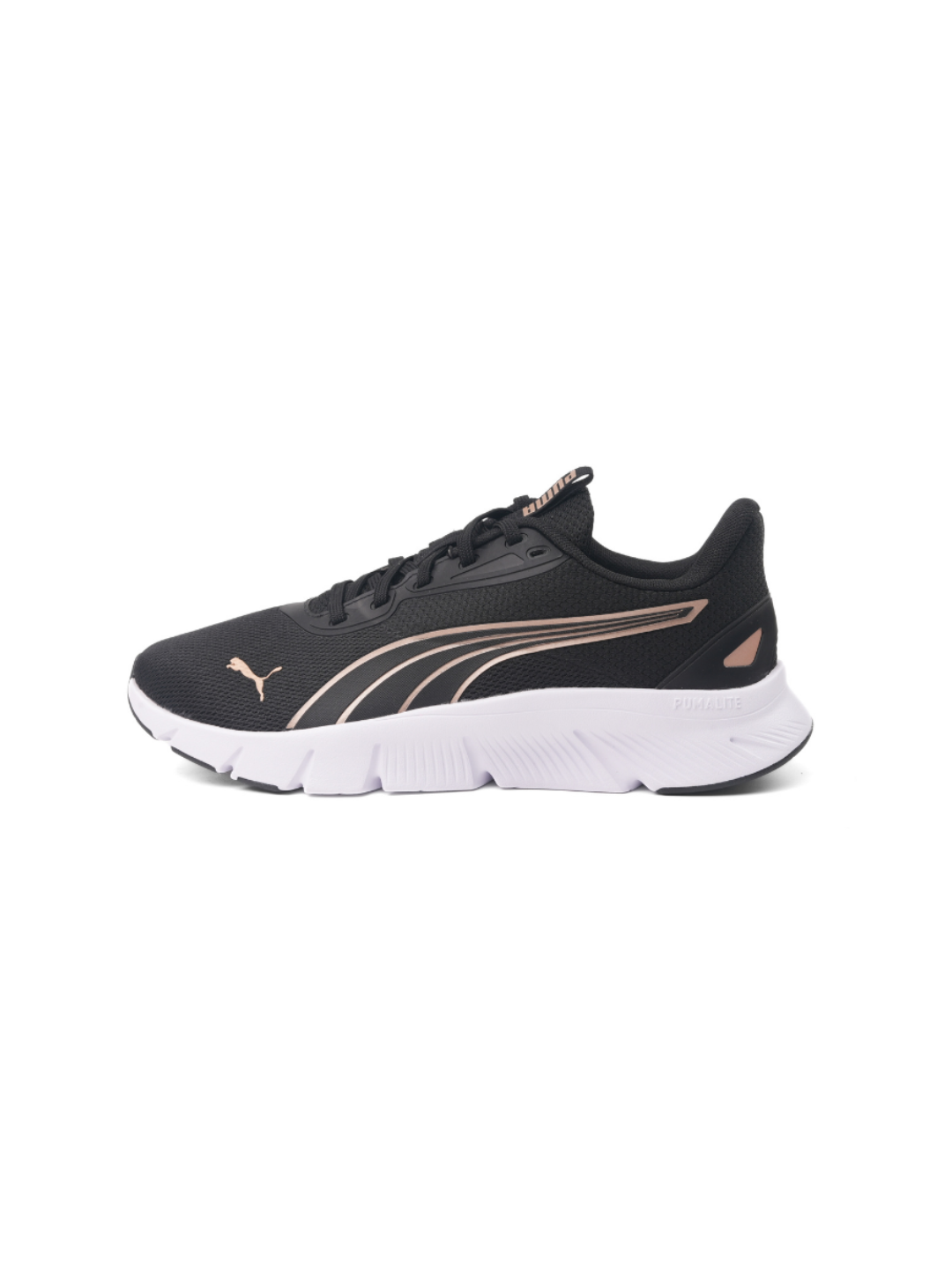 Puma Black/Gold Sports Shoes For Women Flex Focus-31009308 C677