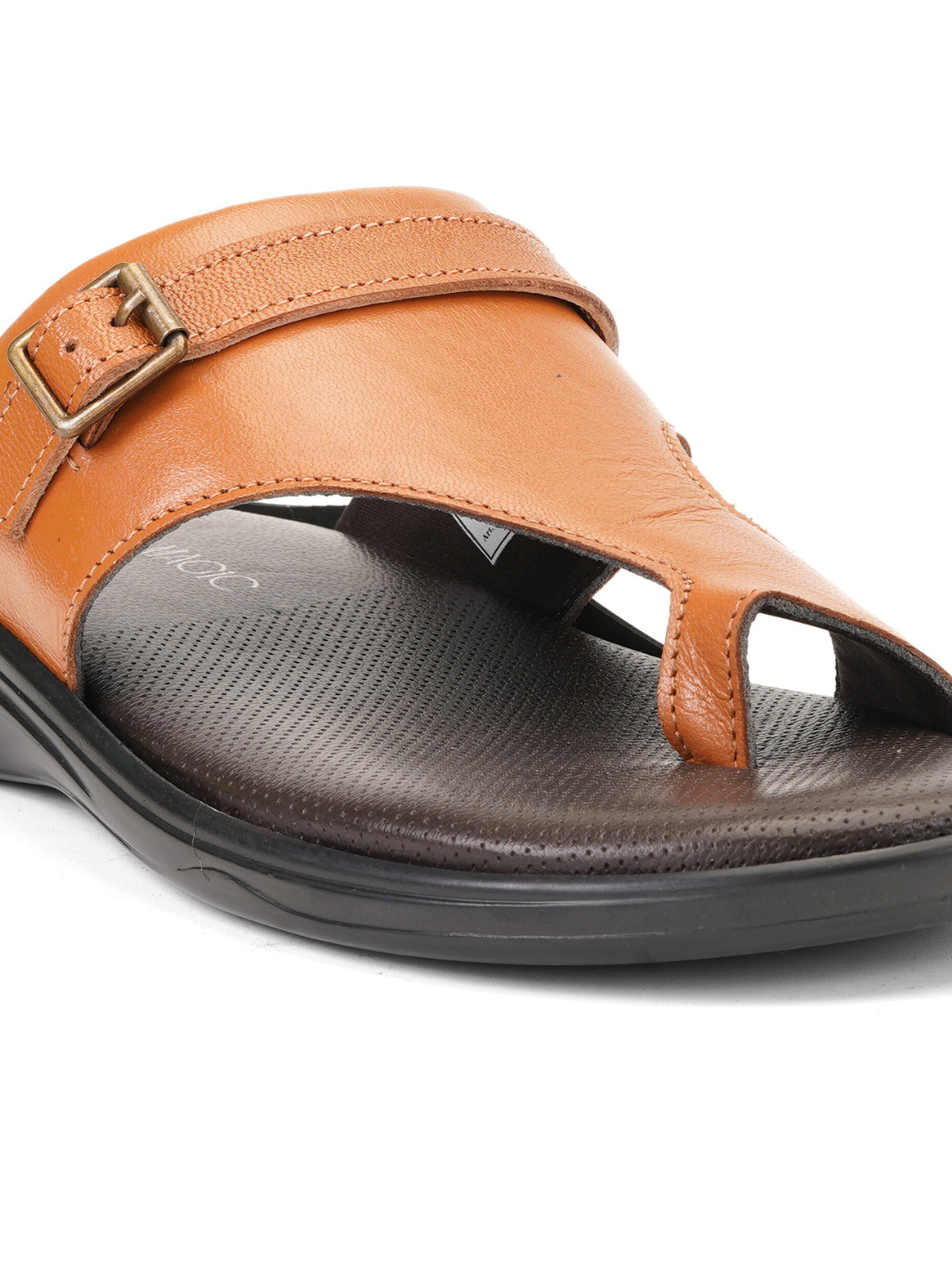 City Magic Tan Genuine Leather Toe Ring Slipper For Men Cmm041007 C006