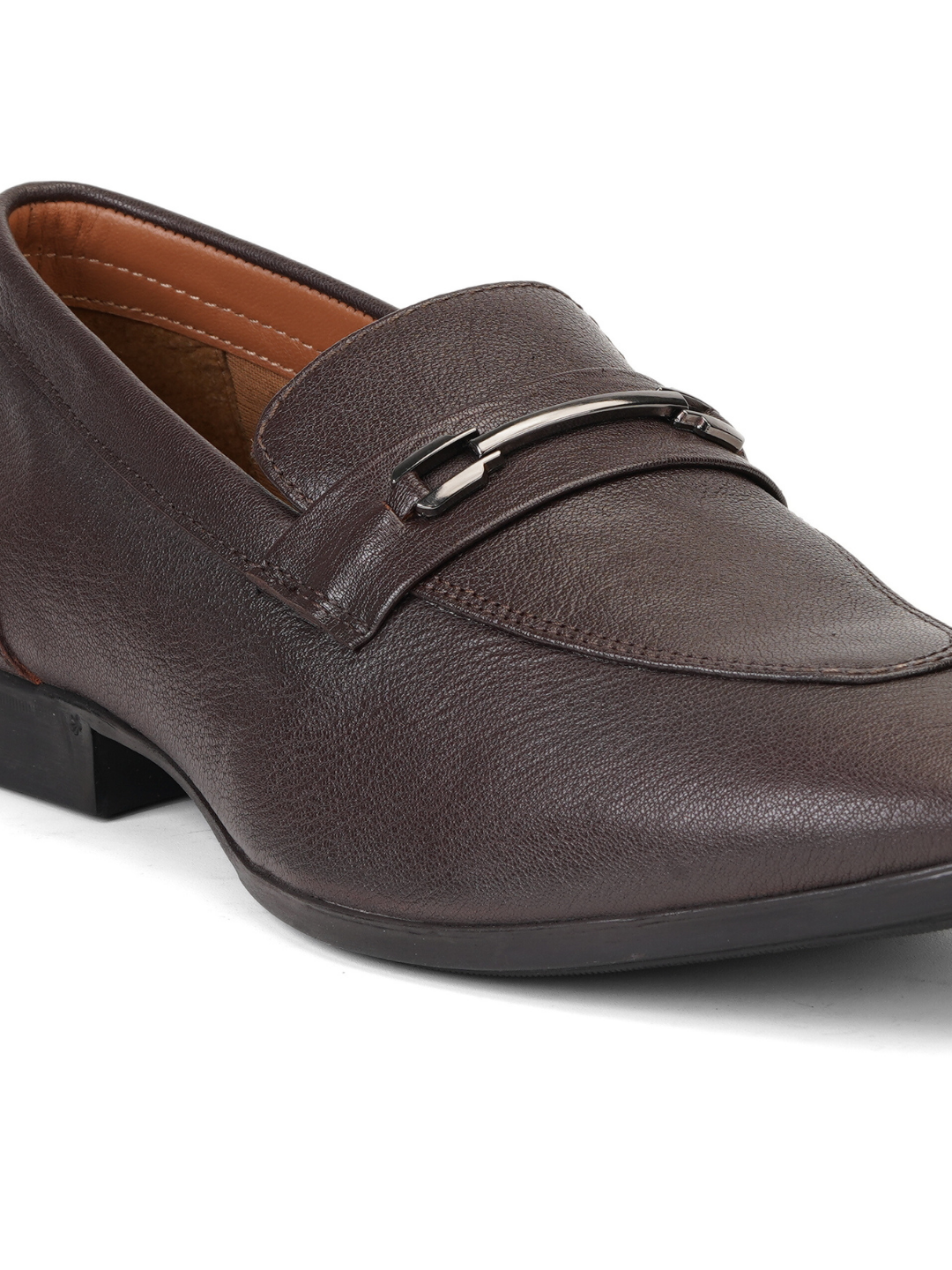 Top Brass Brown Genuine Leather Formal Shoes For Men Tbm021086 C003