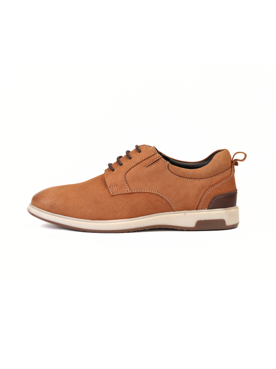 Extacy Rust Genuine Leather Derby Casual Shoes For Men Exm010223 C022
