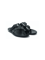 Ruosh Black Slipper For Men Gamma-1231646110 001