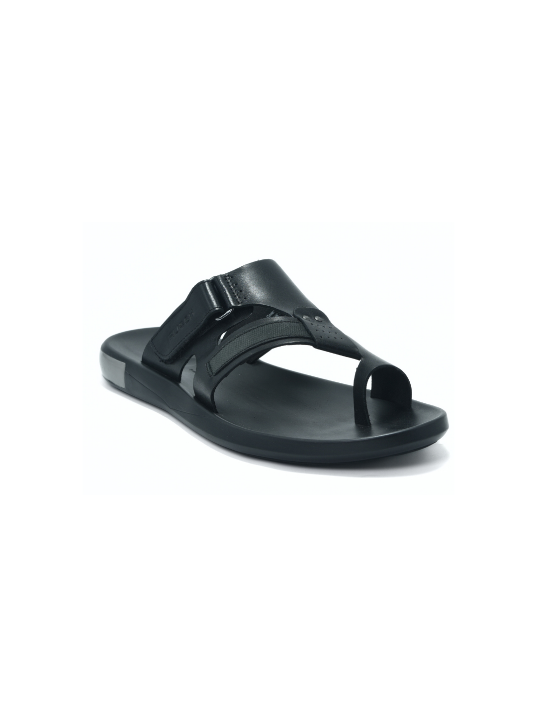 Ruosh Black Slipper For Men Gamma-1231646110 001
