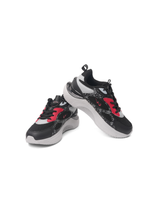 Campus Black/L.Grey Sports Shoes For Kids Turtle-22C-186 C940