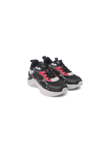 Campus Black/L.Grey Sports Shoes For Kids Turtle-22C-186 C940
