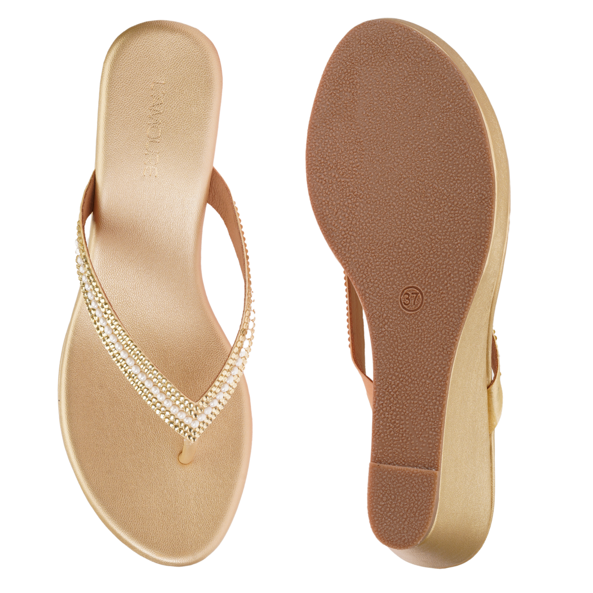 Lamoure Gold Casual Wedge For Women Lmw039104 C592
