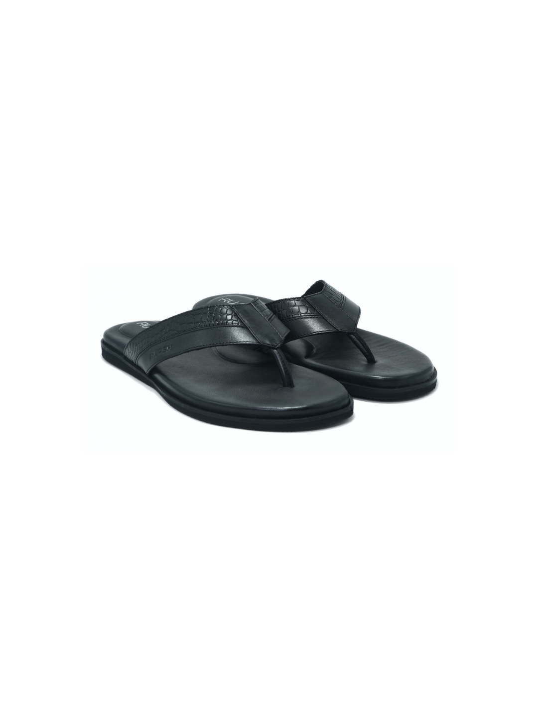 Ruosh Black Slipper For Men Hampton-1231660110 001