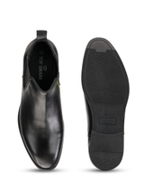 Top Brass Black Genuine Leather Boot Formal Shoes For Men Tbm021101 C001