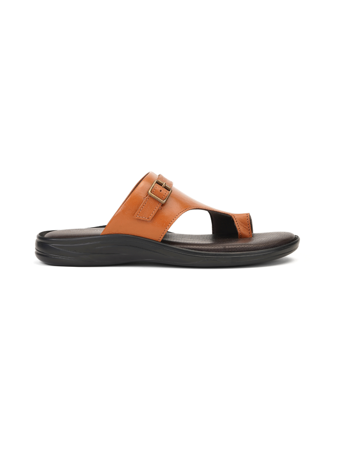 City Magic Tan Genuine Leather Toe Ring Slipper For Men Cmm041007 C006