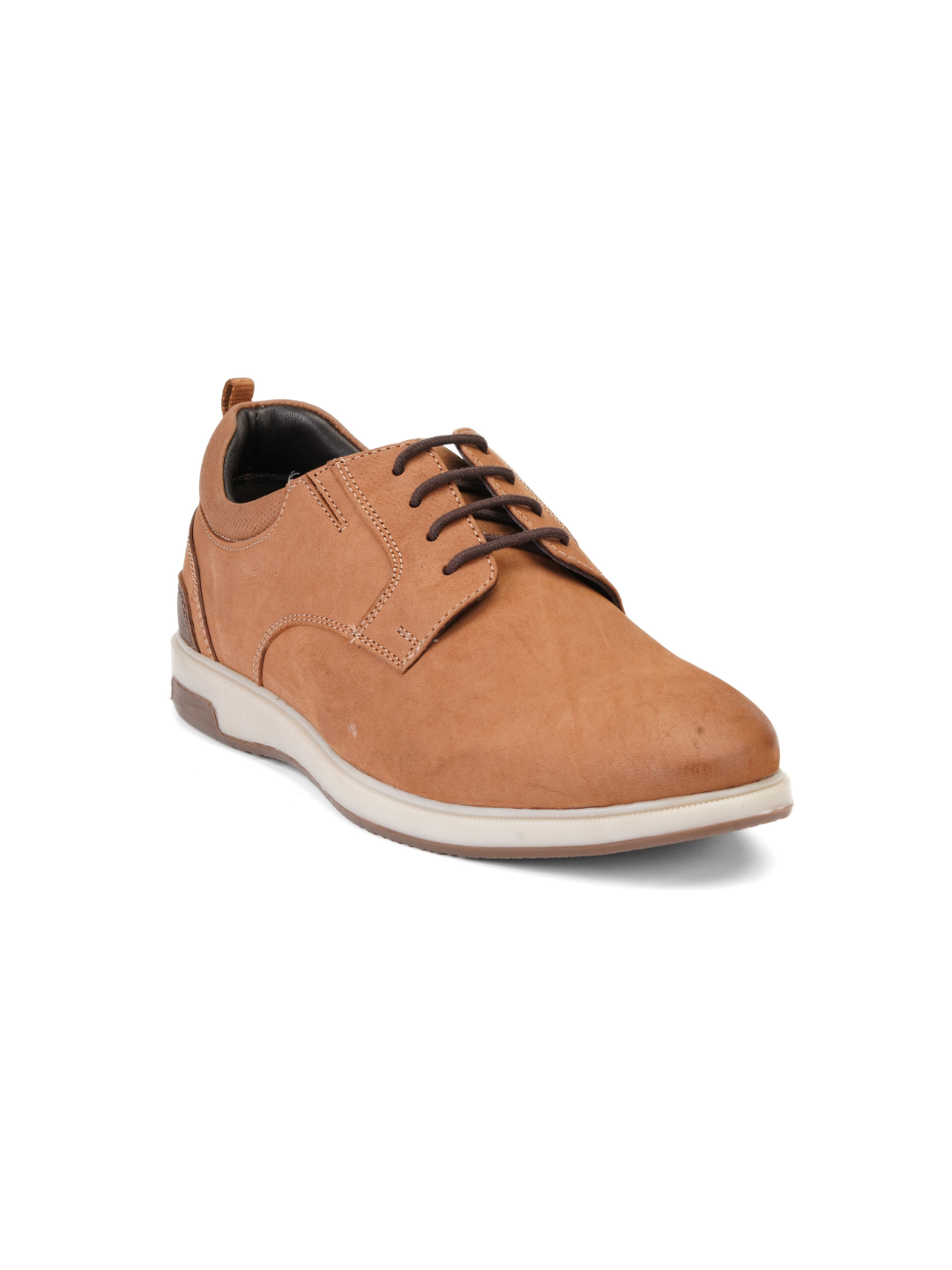 Extacy Rust Genuine Leather Derby Casual Shoes For Men Exm010223 C022