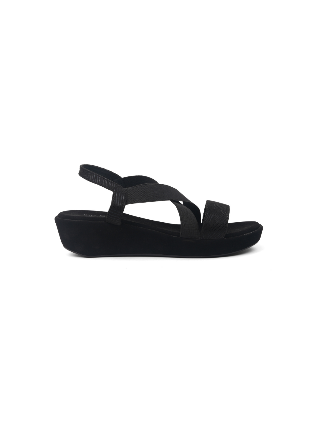 Black sandal on a white background