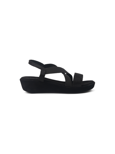 Black sandal on a white background