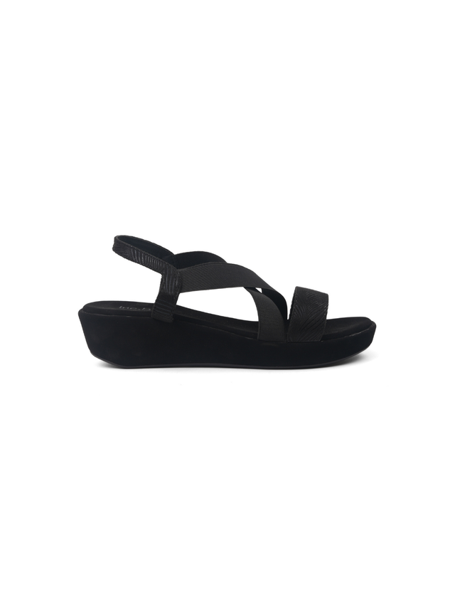 Black sandal on a white background