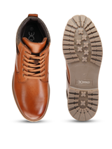 Extacy Tan Genuine Leather Ankel Lace Boot Casual Shoes For Men Exm010237 C006