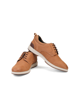 Extacy Rust Genuine Leather Derby Casual Shoes For Men Exm010223 C022