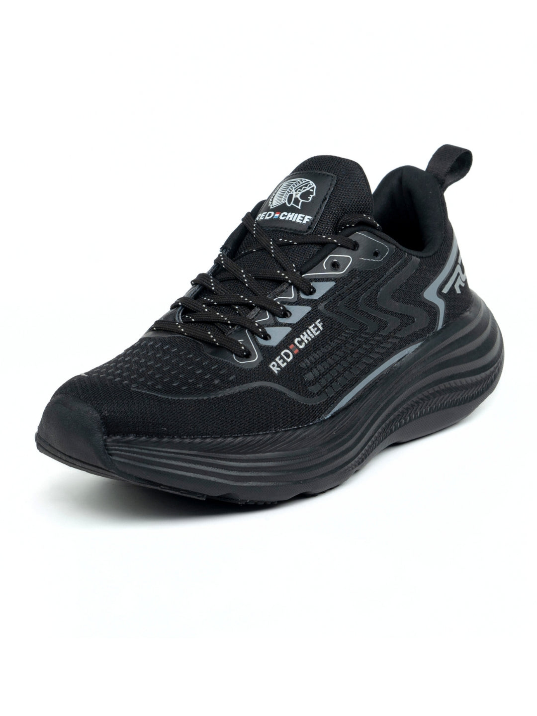 Red Chief Sports Black Running Shoes For Men R1726 001