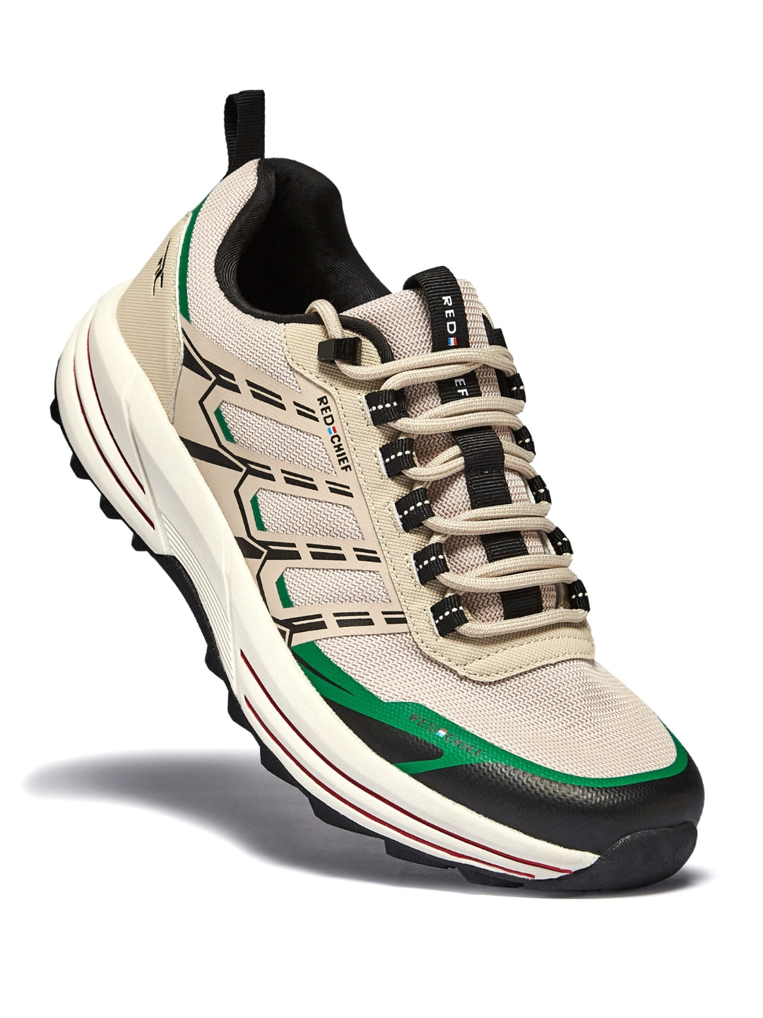Red Chief Sports Travosole Of.White-Br.Green Hiking Shoes For Men H20040 F043