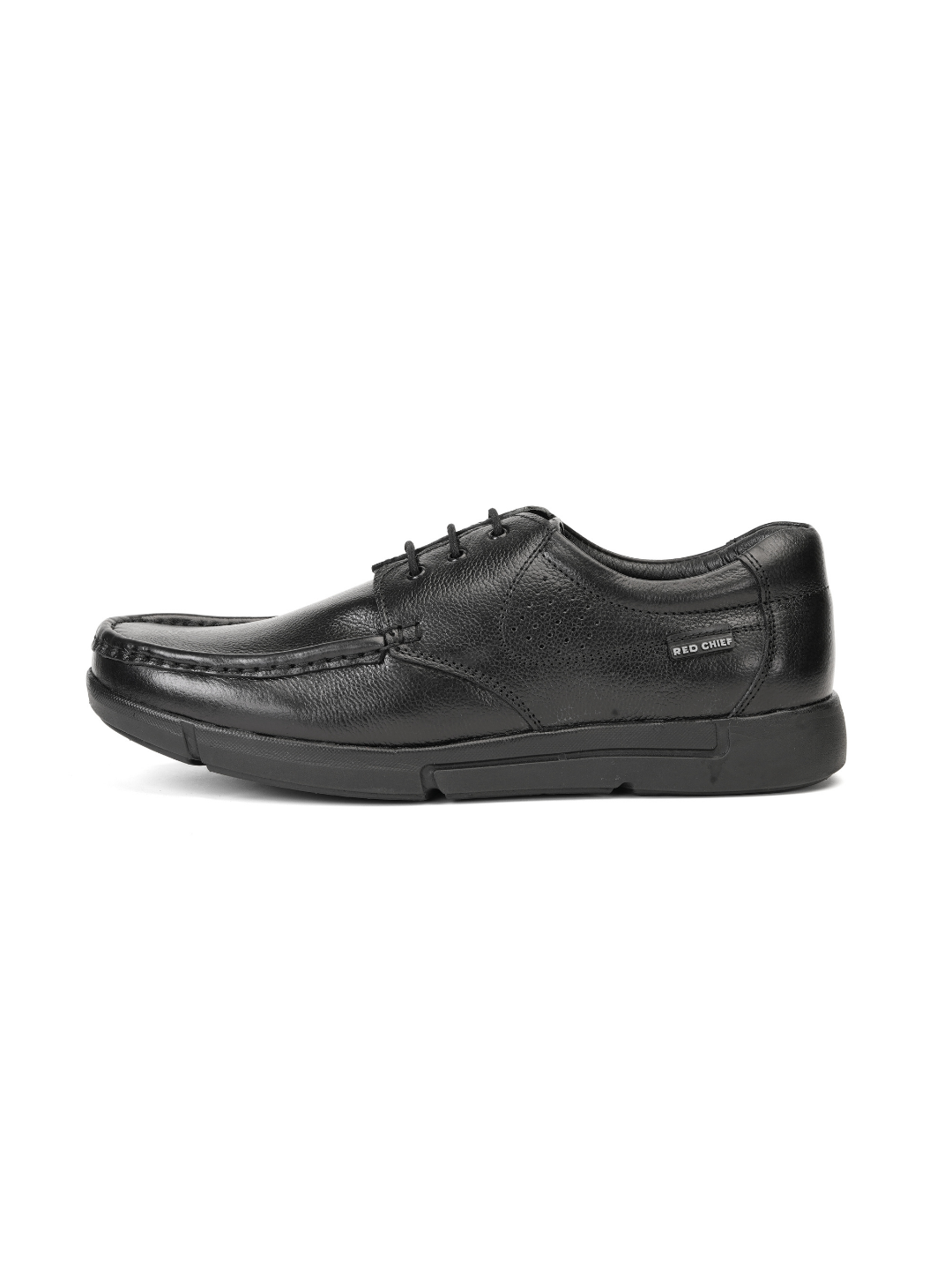 Zuup Black Genuine Leather Ankle Derby Formal Shoes For Men Zfm021012 C001