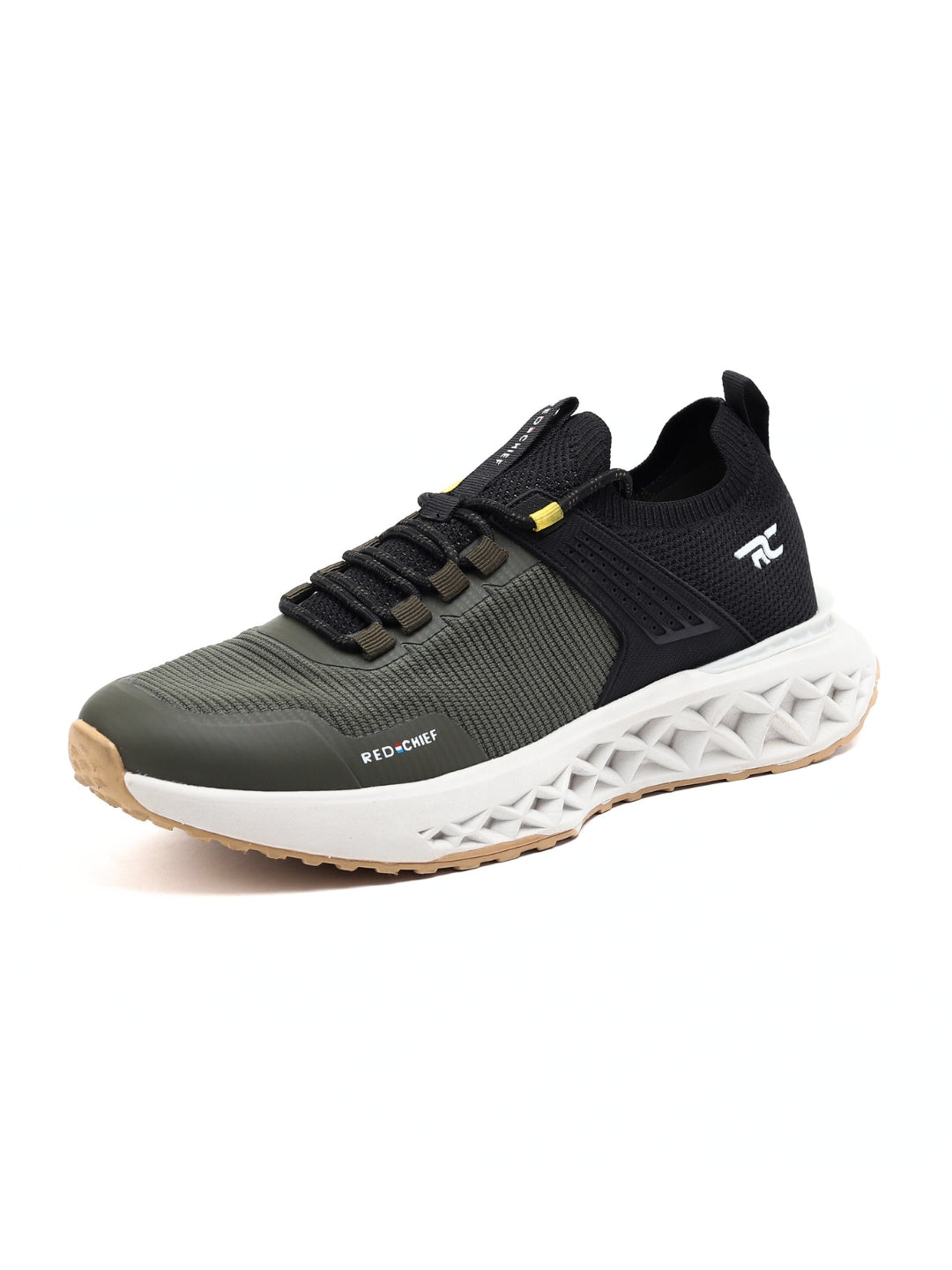 Red Chief Sports Black-Olive Walking Shoes For Men  W7014 F022