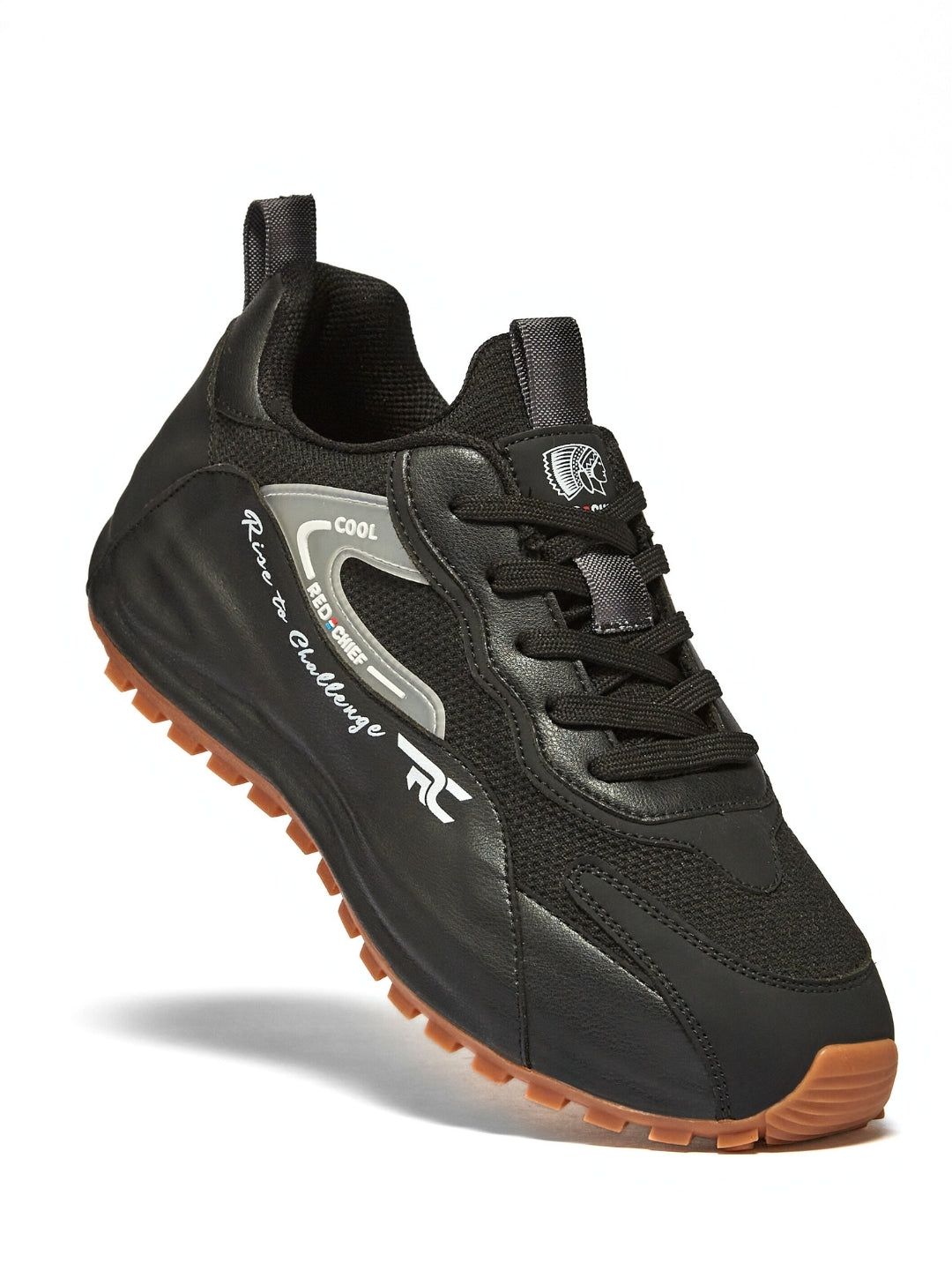 Red Chief Sports Black Sneakers For Man  C6005 001