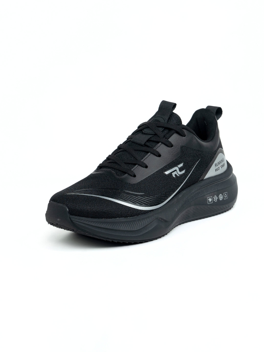 Red Chief Sports Black Running Shoes For Men R1703 001