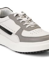 Extacy White/Grey Genuine Leather Sneaker For Men Exm010213 C499