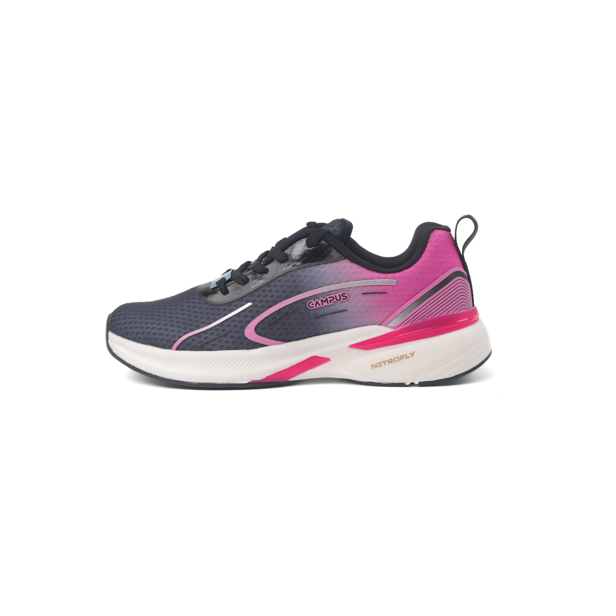 Campus Black/Rani Sports Shoes For Women Revi-22L-945 C948