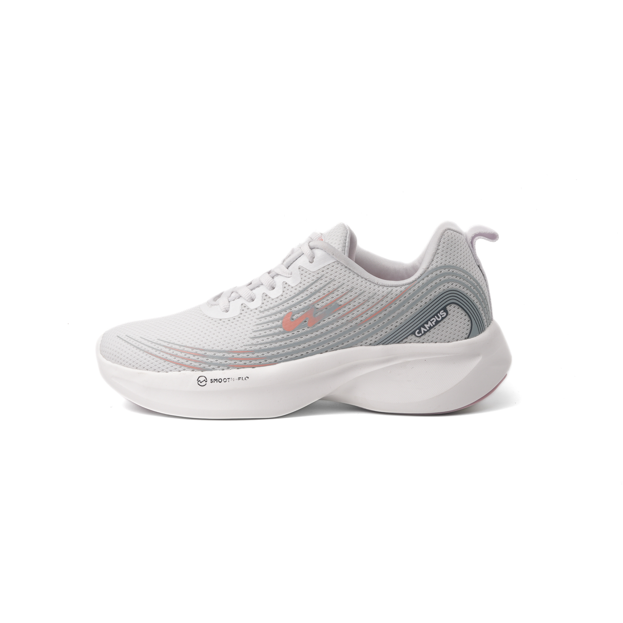 Campus White/Grey Sports Shoes For Women Camp-Lex-22L-887 C1083