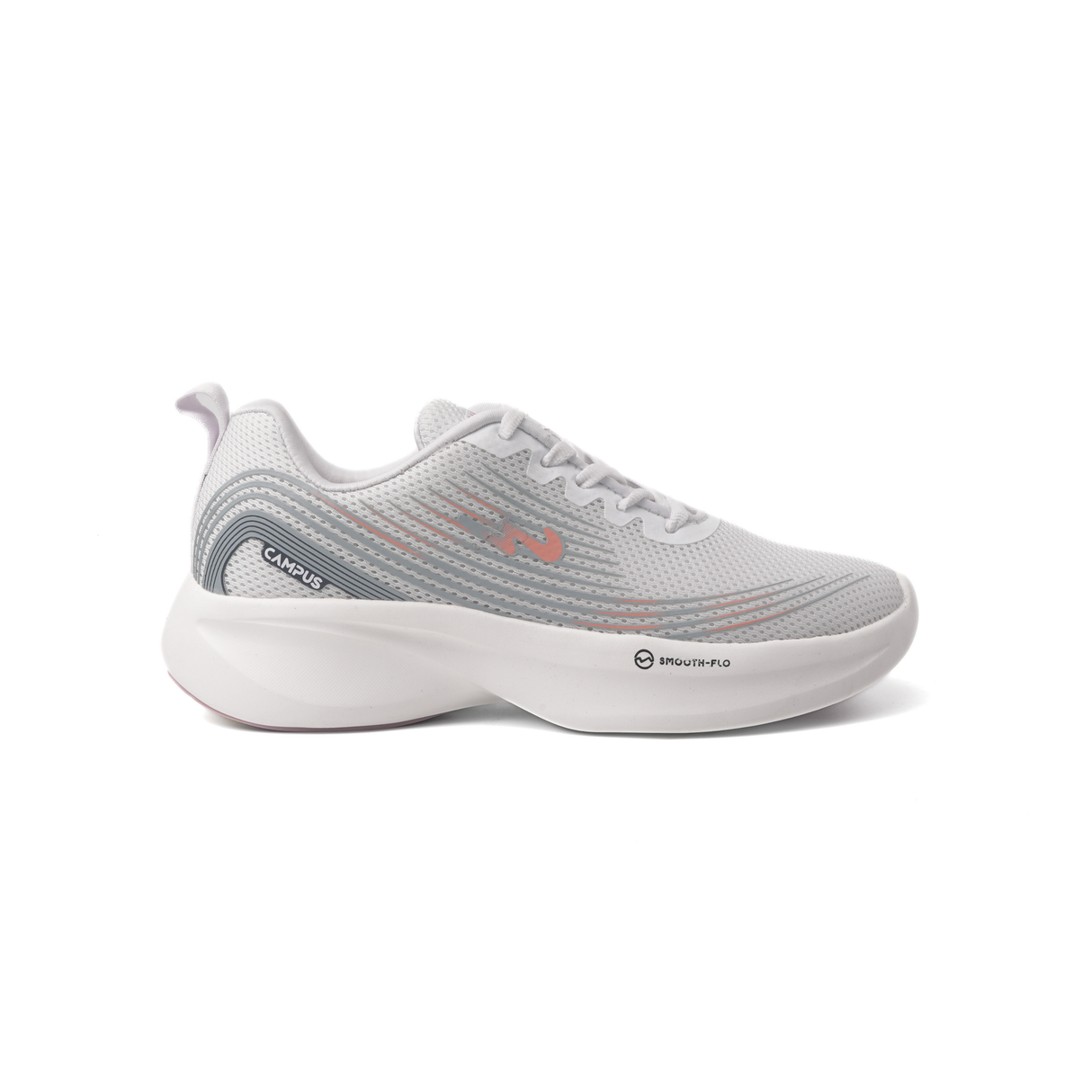 Campus White/Grey Sports Shoes For Women Camp-Lex-22L-887 C1083