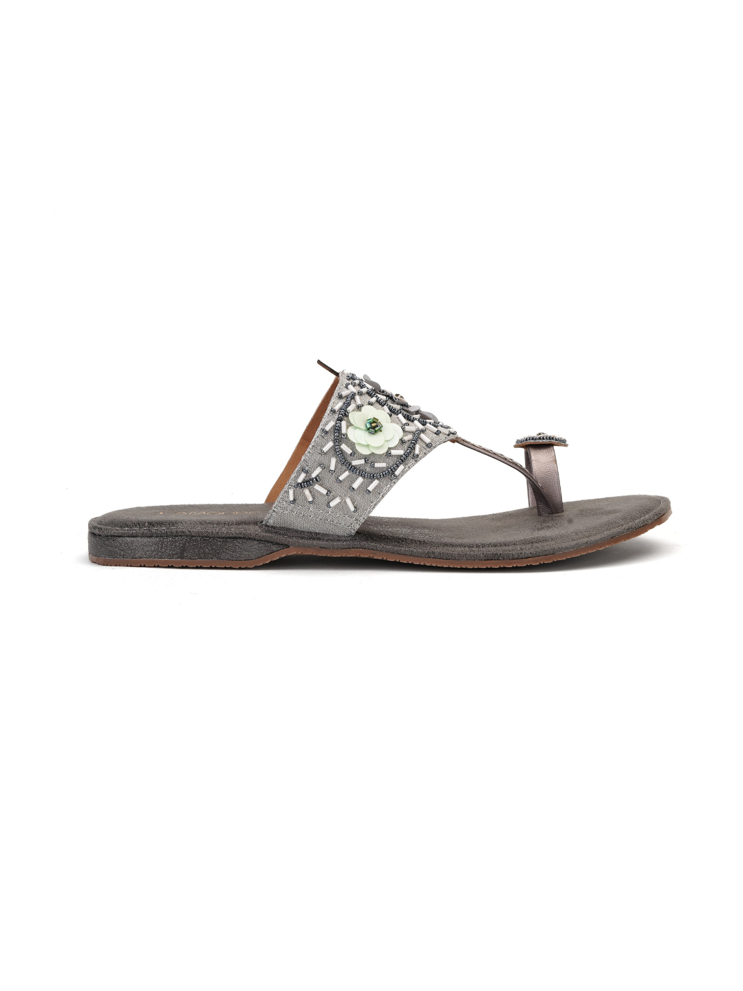 Lamoure Grey Fashion Flats For Women Lmw039172 C005
