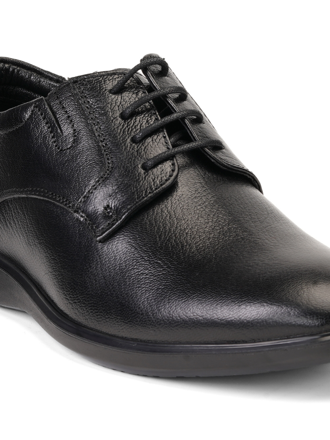 Zuup Black Genuine Leather Derby Formal Shoes For Men Zfm021014 C001