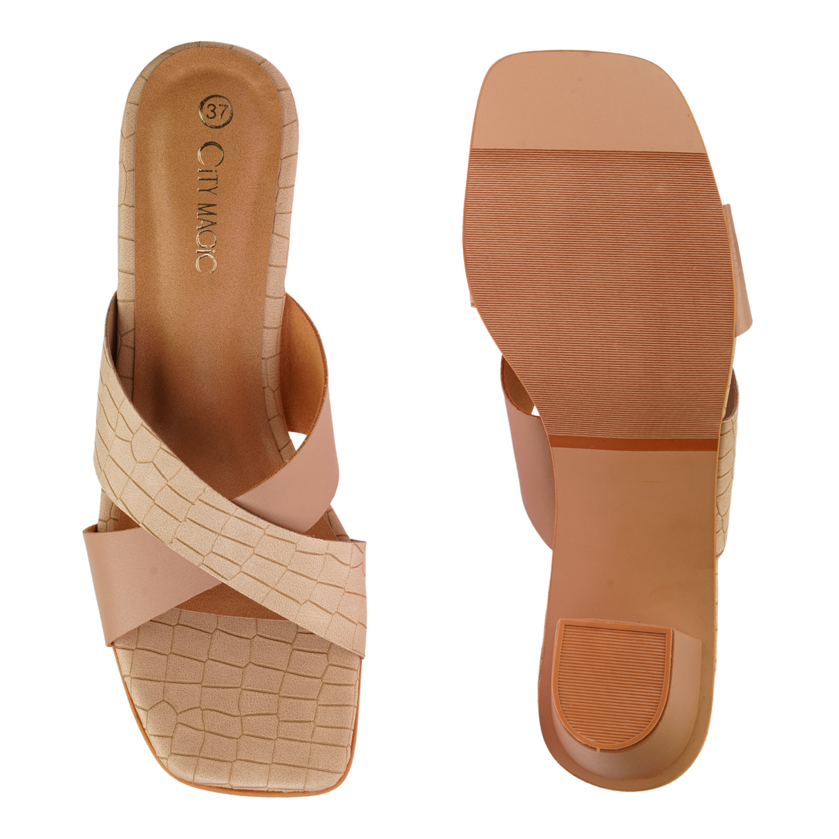 City Magic Beige Casual Heel For Women Cmw030502 C980