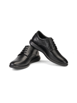 Zuup Black Genuine Leather Derby Formal Shoes For Men Zfm021014 C001