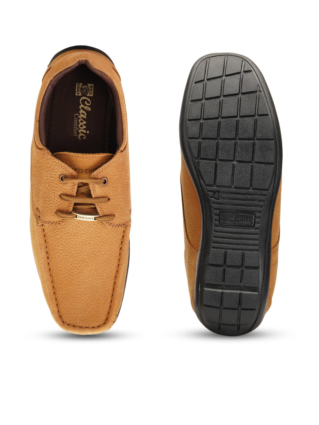 Red Chief Camel Lace-Up Casual Shoes For Men Rc 8002 C004