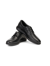 Zuup Black Genuine Leather Ankle Derby Formal Shoes For Men Zfm021016 C001