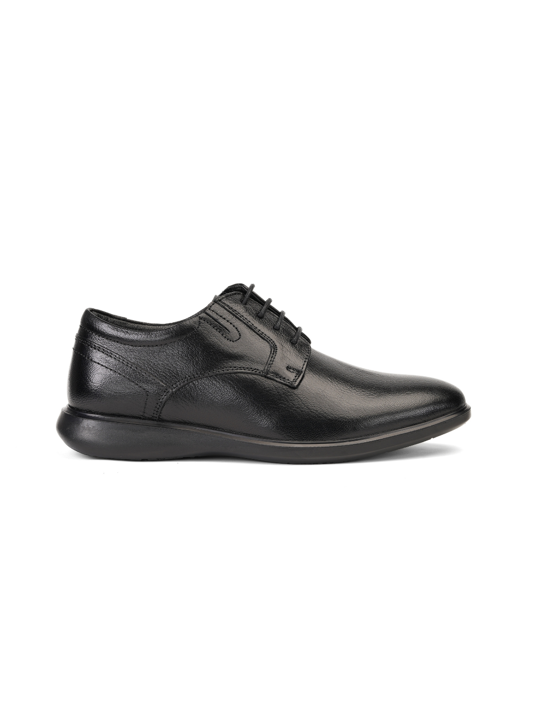 Zuup Black Genuine Leather Derby Formal Shoes For Men Zfm021014 C001
