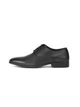 Top Brass Black Genuine Leather Derby Formal Shoes For Men Tbm021080 C001