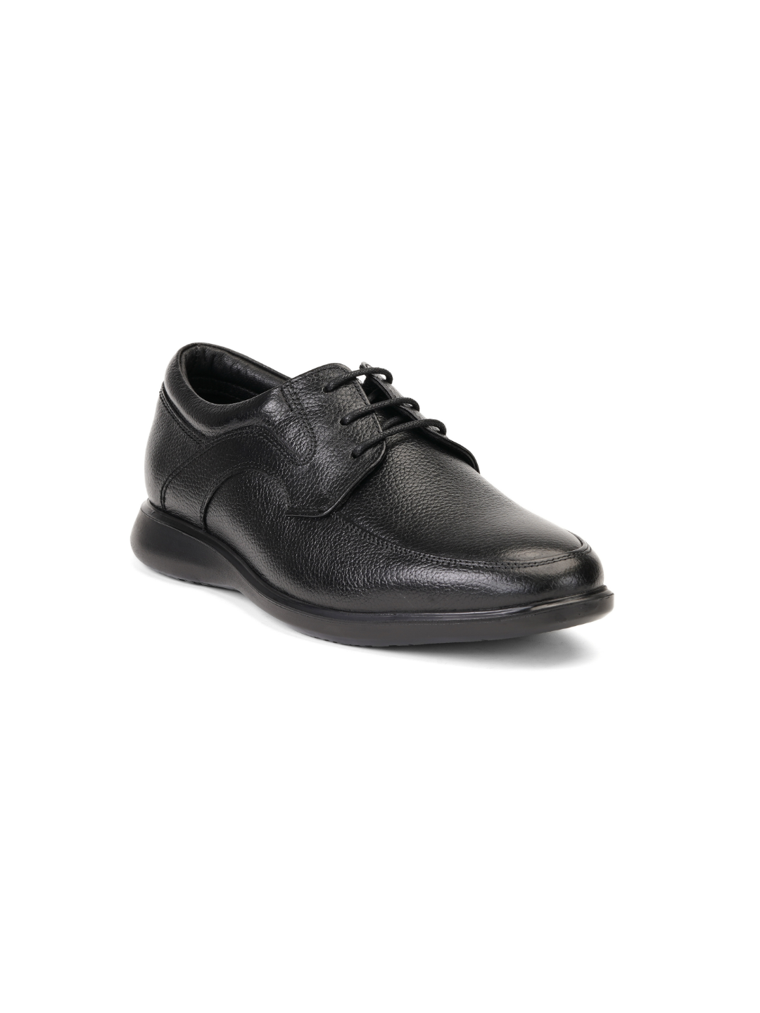 Zuup Black Genuine Leather Ankle Derby Formal Shoes For Men Zfm021016 C001
