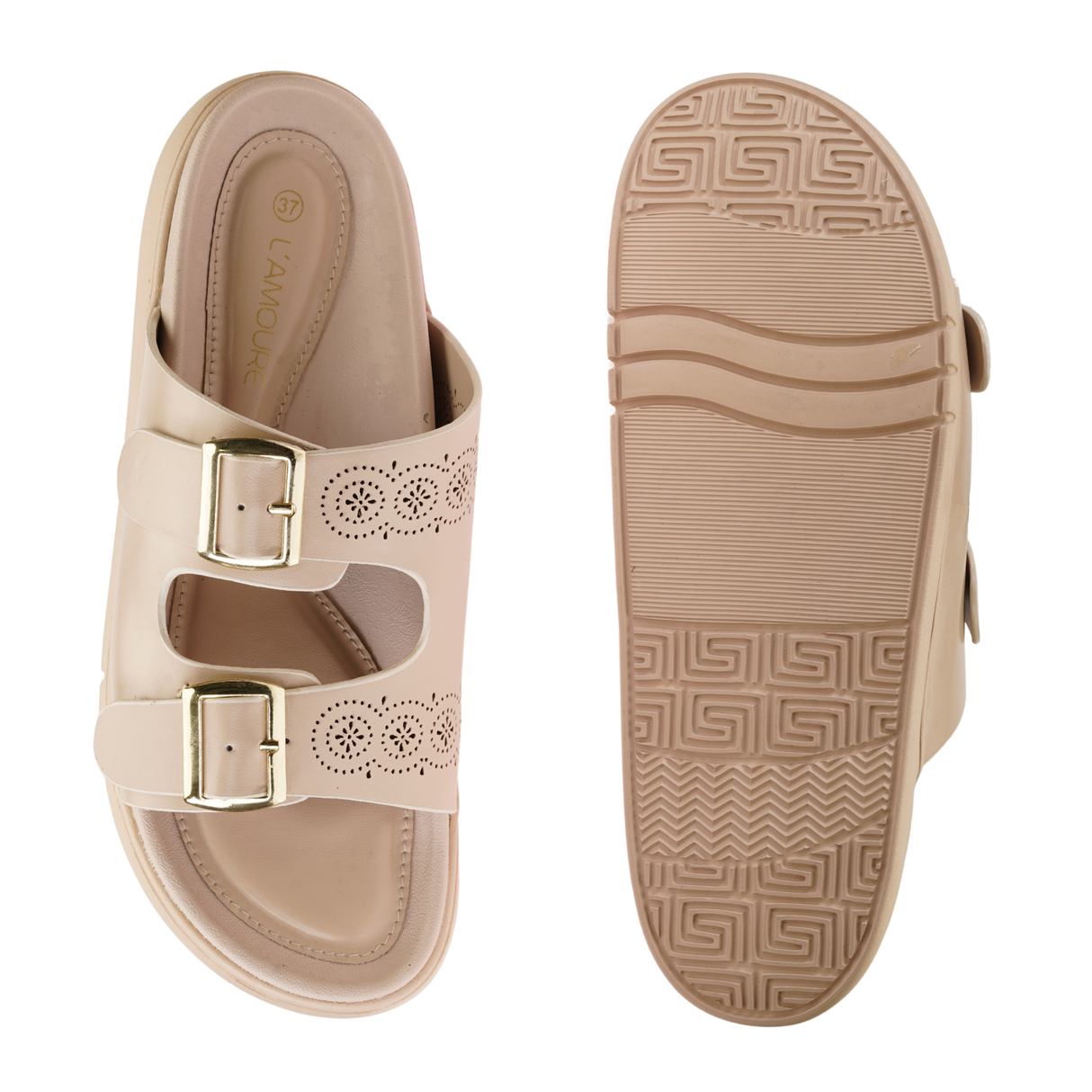 Lamoure Cream Casual Flat For Women Lmw039258 C179