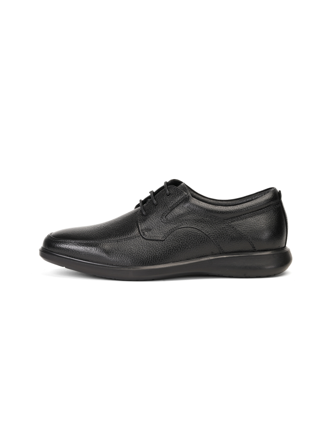 Zuup Black Genuine Leather Ankle Derby Formal Shoes For Men Zfm021016 C001