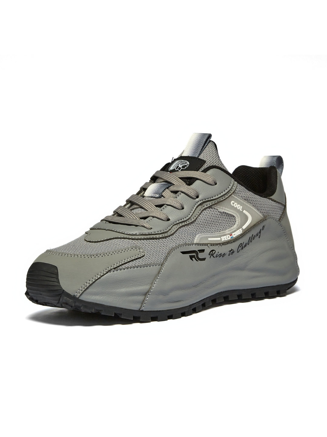 Red Chief Sports Dark Grey Sneakers For Man  C6005 F031