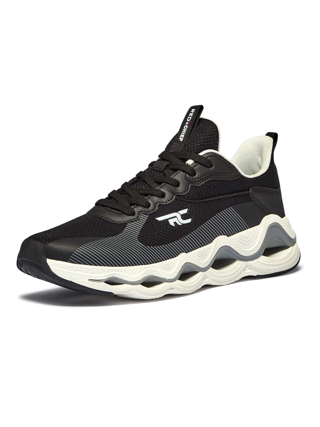 Red Chief Sports Black-D.Grey Running Shoes For Men R1711 F019
