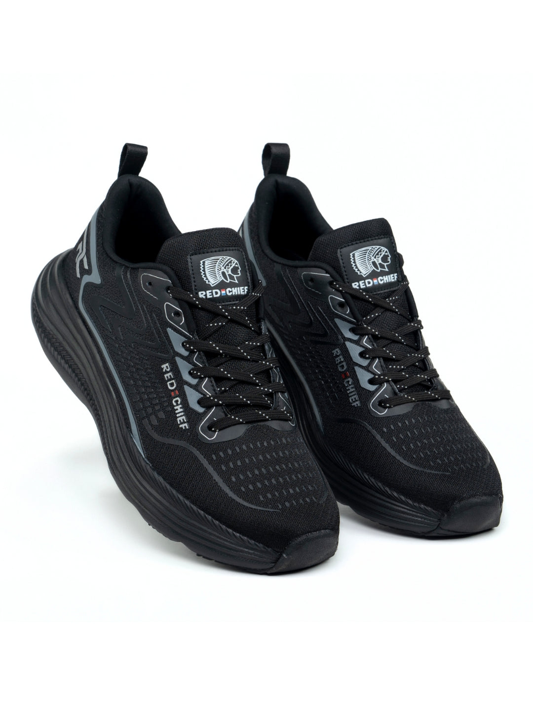 Red Chief Sports Black Running Shoes For Men R1726 001
