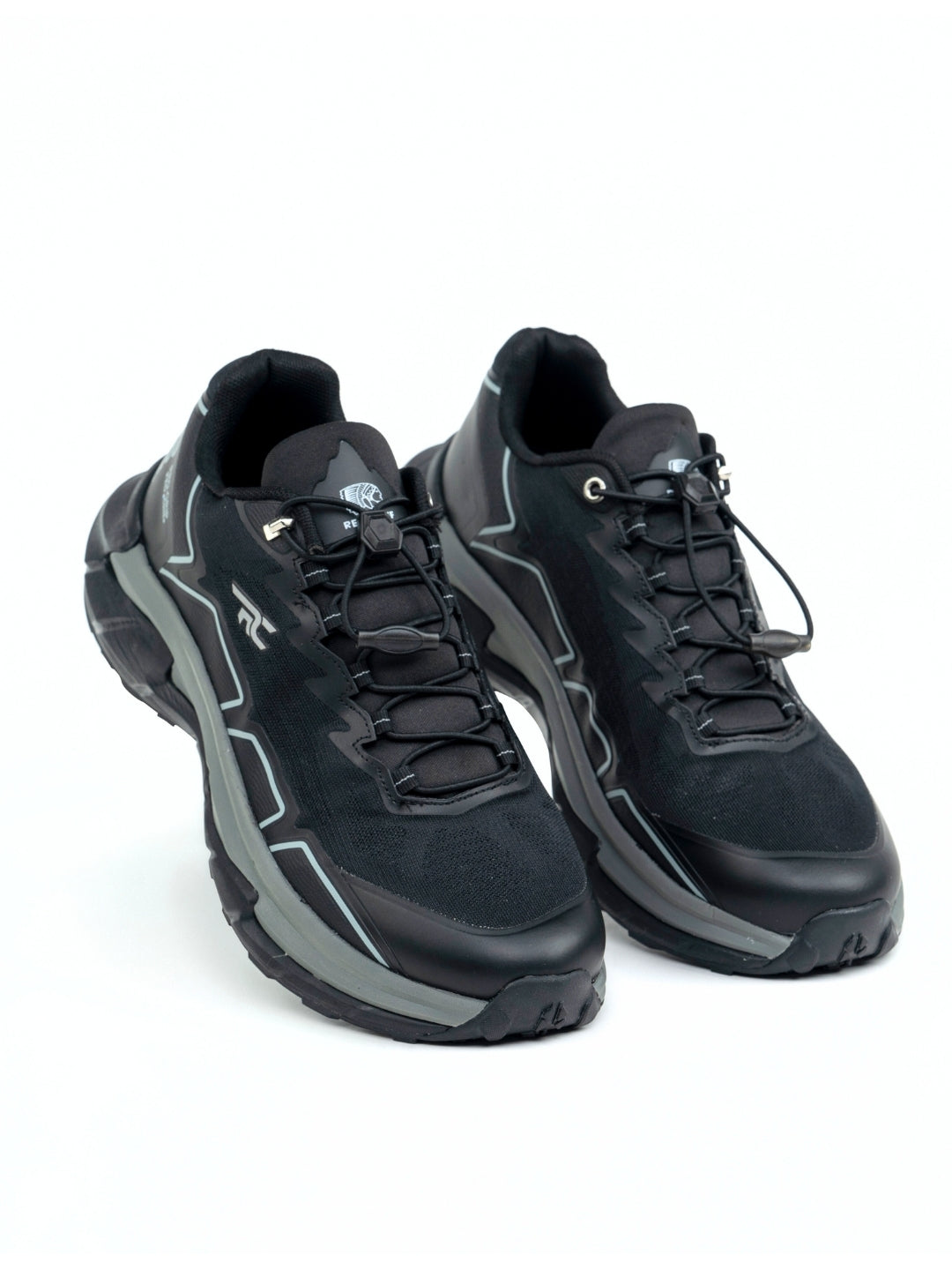 Red Chief Sports Black-Grey Running Shoes For Men R1701 F020