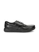 Zuup Black Genuine Leather Ankle Derby Formal Shoes For Men Zfm021012 C001