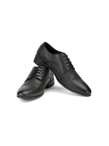 Top Brass Black Genuine Leather Derby Formal Shoes For Men Tbm021080 C001