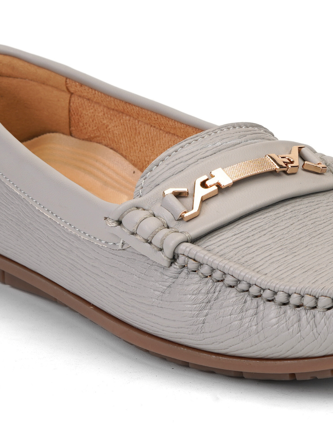 Lamoure Grey Casual Ballerina For Women Lmw019239 C199