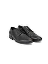 Top Brass Black Genuine Leather Derby Formal Shoes For Men Tbm021080 C001