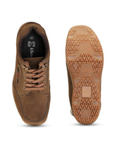 Extacy Brown Genuine Leather Derby Casual Shoes For Men Exm010205 C003