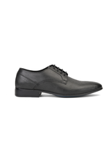 Top Brass Black Genuine Leather Derby Formal Shoes For Men Tbm021080 C001